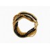 Black Gold Crystal Twist Bead Magnet Ball Bracelet