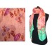 Pink Shells Sea Life Peridot Border Oblong Scarf Pink Shells Sea Life Peridot Border Oblong Scarf