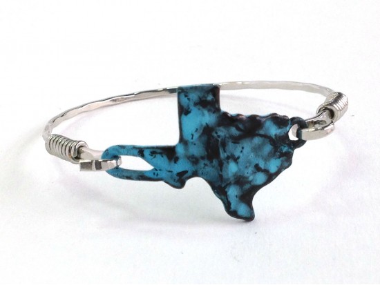 Patina Texas State Map Bangle