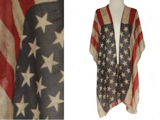 USA Distressed Flag Stars Kimono USA Distressed Flag Stars Kimono