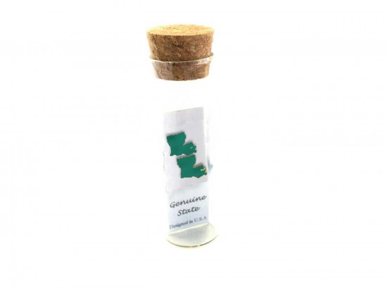 Green Louisiana State Map Post Earrings