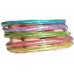 Light Multi Sparkle Jelly Tube Bracelet 5pc Set