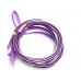 Purple Sparkle Jelly Tube Bracelet 5pc Set