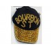 Gold Crystal Bourbon Street Black Ball Cap
