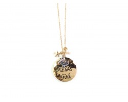 Gold Texas Girl Necklace