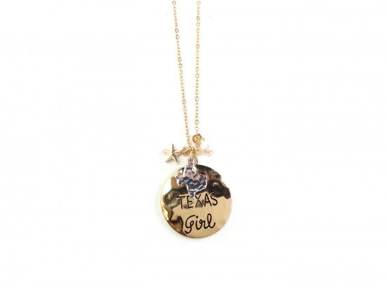 Gold Texas Girl Necklace