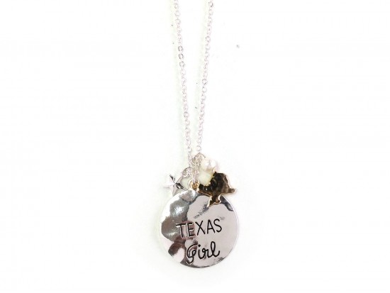 Silver Texas Girl Necklace Silver Texas Girl Necklace