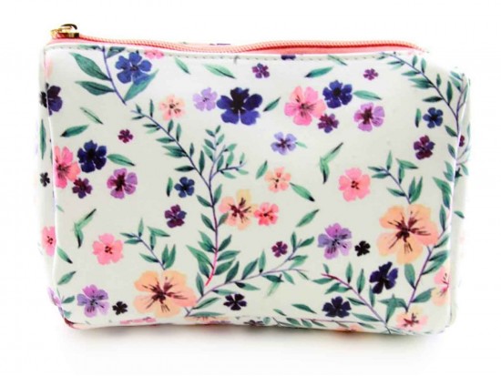 Pastel Multi Floral Print Vinyl Bag Accessory