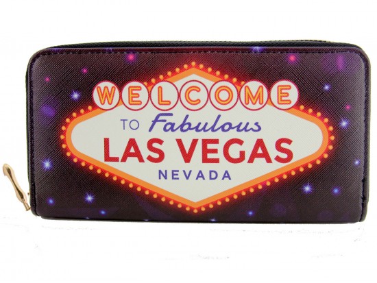 Multi Welcome Las Vegas Zipper Wallet