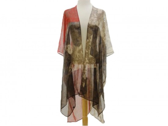 USA Large Star Distress Flag Theme Kimono