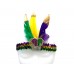 Mardi Gras Sequin Jester Hat  Feather Headband