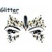 Black Gold Crystal Stick on Face Jewels