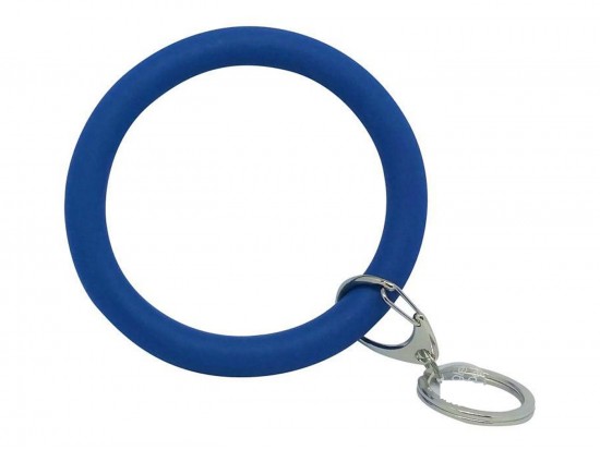 Blue Silicon Bangle Key Chain