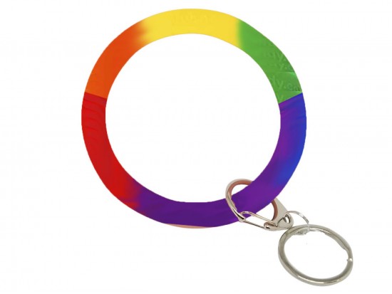 Multi Color Silicon Bangle Key Chain