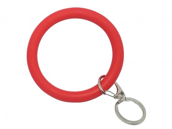 Red Silicon Bangle Key Chain