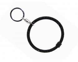 Black Crystal Bangle Key Chain