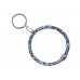 Blue Multi Crystal Bangle Key Chain