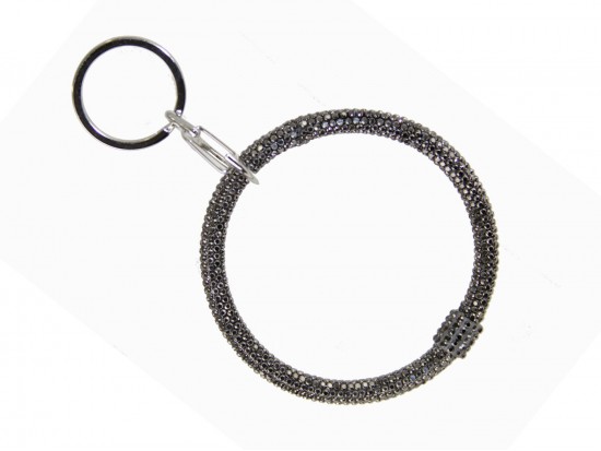Hematite Crystal Bangle Key Chain
