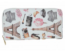 Multi Pairs Theme Zipper Wallet