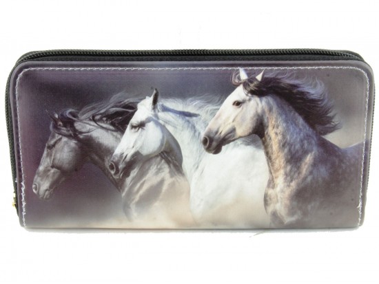 Multi Horses Zipper Wallet Multi Horses Zipper Wallet