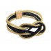 Black Gold Knot Mesh Magnetic Bracelet
