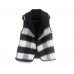 Black White Plaid Sleeveless Vest