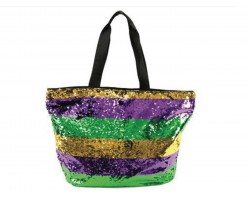 Mardi Gras Sequin Handbag Tote