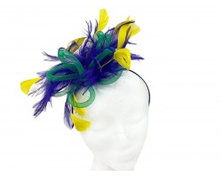 Mardi Gras Feather Headband Hat