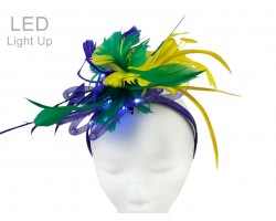 Mardi Gras Bouquet LED Light Up Headband Hat