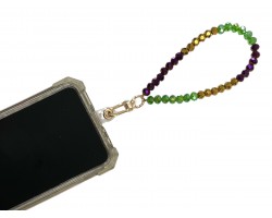 Mardi Gras Crystal Keychain for Phone