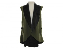 Green Velvet Sleeveless Vest Green Velvet Sleeveless Vest