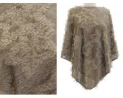 Brown Fur Poncho