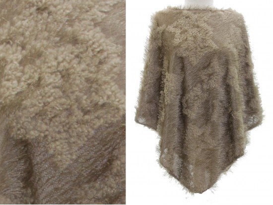 Brown Fur Poncho