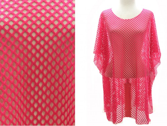 Fuchsia Net Style Poncho