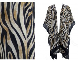 Brown Zebra Pattern Kimono