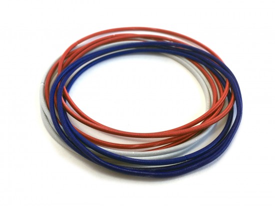 USA Guitar String Longer Loop Bracelet 10pc Set