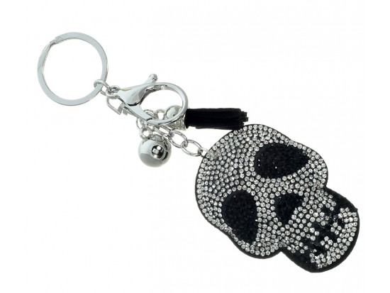 Crystal Skull Puffy Key Chain
