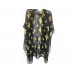 Black Gold Fleur De Lis Kimono