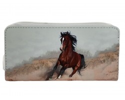 Horse Running Zipper Wallet