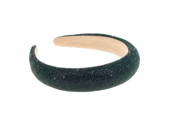 Emerald Green Crystal Cushion Headband
