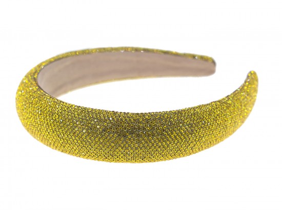 Yellow Crystal Hard Headband