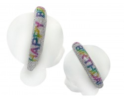 Multi Crystal HAPPY BIRTHDAY Cushion Headband