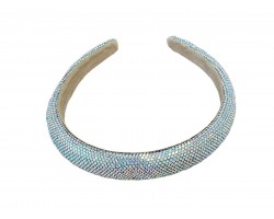 AB Clear Crystal 1” Wide Cushion Headband