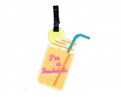 Multi Beachahalic Jar Drink Silicone Luggage Tag