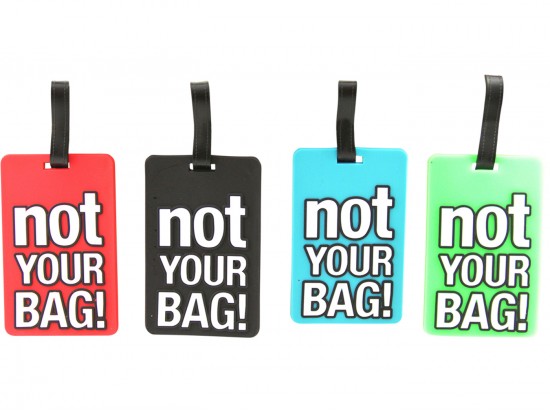 Assorted Not Your Bag Silicone Luggage Tag