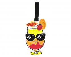 Multi Tropical Drink Silicone Luggage Tag