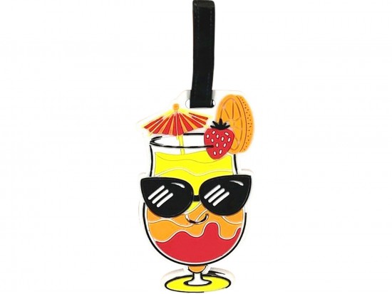 Multi Tropical Drink Silicone Luggage Tag Multi Tropical Drink Silicone Luggage Tag