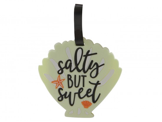 Sea Shell Salty But Sweet Silicone Luggage Tag