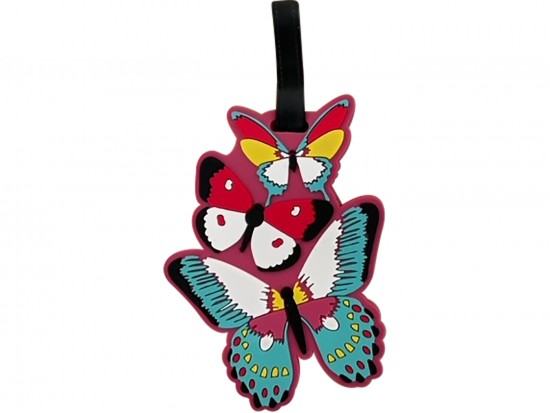 Multi Butterflies Silicone Luggage Tag
