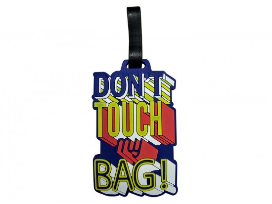 Multi Don’t Touch My Bag Silicone Luggage Tag
